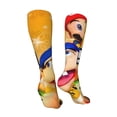 thumbnail image 2 of Lsque Sml Jeffy Print Women's Men's Novelty 20in Crew Socks Cotton Socks Knee High Socks for Walking,Running,Nurses,Pregnancy, 2 of 6