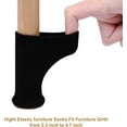 thumbnail image 2 of 24pcs of Chair Sock for Chair Legs, Furniture Legs, Non-Slip Pads for Fits 1"-2" Diameter Chair Legs (Black), 2 of 5