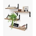 thumbnail image 1 of 4 Repisas Flotante Madera Minimalista Muebles Hogar Decorar Modelo Marrón Claro, 1 of 4