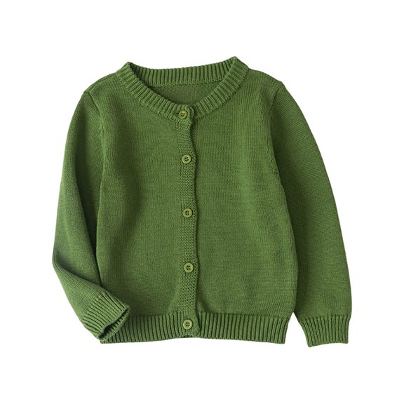 Staki Kids Girls Uniform Cardigan Girls' Lightweight Cotton Cardigan Spring & Fall Essential,18-24 Months