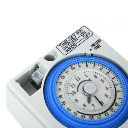 

OTVIAP Timer Switch Timer Relay TB388 Mechanical Timer 15 Minutes 24 Hours Time Switch Relay AC250V 20A Non Power Failure