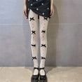 thumbnail image 2 of Juosiy Womens Cute Fashion Hollow-out Bow Pantyhose Spring and Autumn Lace Stockings, 2 of 6