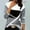 Gray, variant on Women's Color Block Geometric Patchwork Print Tops Long Sleeve Crewneck Casual Blouses