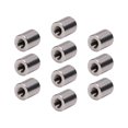 thumbnail image 1 of HUGFEGWE Round Connector Nuts Threaded Sleeve Rod Coupling Nut for Connect Two Threaded Shafts 10PCS CJB91-25825, 1 of 5