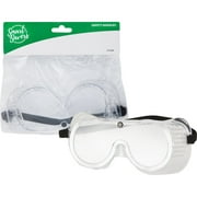 12PACK Smart Savers Clear Frame Safety Goggles with Anti-Fog Clear Lenses
