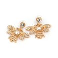 thumbnail image 4 of Accesorio de joyería de decoración de aretes de oreja de niña de mujer de moda (dorado), 4 of 7