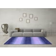 thumbnail image 3 of Ahgly Company Indoor Square Abstract Blue Modern Area Rugs, 4' Square, 3 of 4
