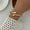 01 Gold 2426, variant on Women's Exaggerated Large Water Drop Metal Glossy Surface Mirror Open-ended Bracelet