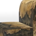 thumbnail image 4 of Designart "Abstract Fluidity Brown Black Composition" Brown Abstract Fluidity Upholstered Accent Chair - Modern Arm Chair For Bedroom, 4 of 7