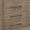 thumbnail image 4 of Benjara Tren 69 Inch Dresser, 8 Drawers with Black Handles, Pine Wood, Gray, 4 of 5
