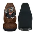 thumbnail image 4 of Uorisanigo Car Seat Covers, Front Seats Cover 2PCS, Premium Dachshund Dog Paw Print Automotive Bucket Seat Covers Accessories Fit for Most SUV Trucks Seats Protection, 4 of 7
