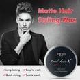 thumbnail image 2 of VIKADA Matte Hair Styling Wax Men Hair Styling Mud Strong Hold Non Greasy Fashion Styling, 2 of 7