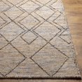 thumbnail image 4 of Hauteloom Tuve Jute Living Room, Bedroom Area Rug - Bohemian, Transitional - Tan, Navy, Pale Blue - 18" x 18" Sample, 4 of 6