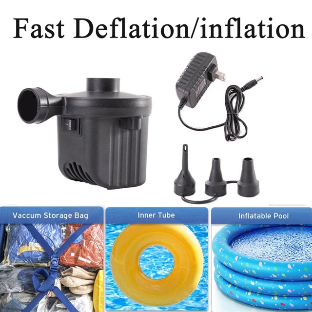 TIMIFIS Inflatable Pool 12V Electric Air Pump Air Mattress Inflatables Couch Pool Floats Portable Pump Air Pump - Summer