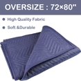 thumbnail image 2 of Moving Blanket Moving & Packing Blanket Full Size Shipping Blankets (80 x 72 Inch), 2 of 6
