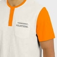 thumbnail image 6 of Men's Darius Rucker Collection by Fanatics Cream/Tennessee Orange Tennessee Volunteers Henley Color Block Slub T-Shirt, 6 of 6