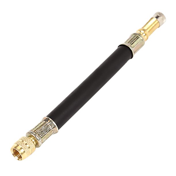 Extensión Válvula Neumático Vástago Válvula Coche Manguera Flexible 140mm Con Tapa Acero
