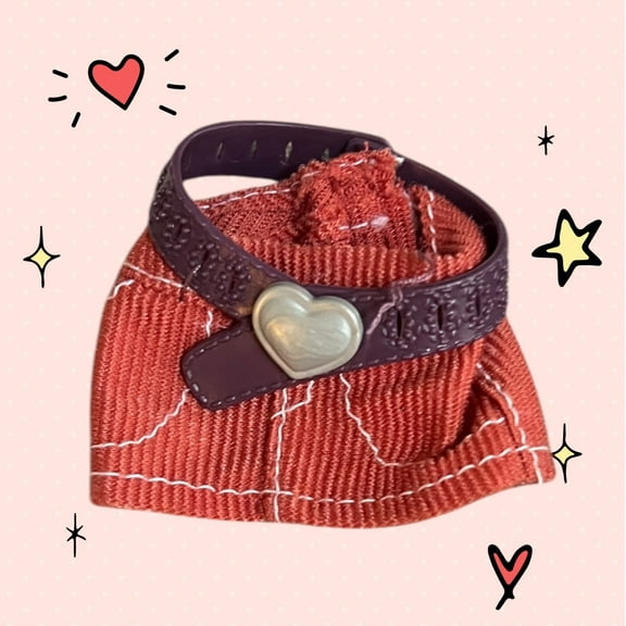 Lol Surprise doll OMG Bartz 2003 My Scene Orange Fall Corduroy Mini Skirt With Belt