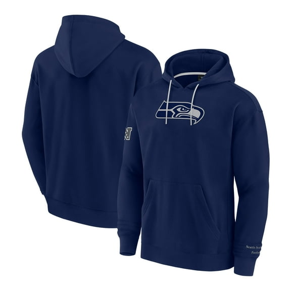 Men's Fanatics College Navy Seattle Seahawks Elements Pace Pullover Hoodie