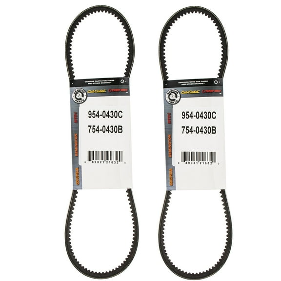 MTD 954-0430C Auger Drive V-Belts 2-PACK