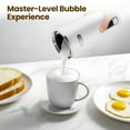 thumbnail image 3 of Havato Milk Frother, 6-in-1 Electric Milk Steamer, Automatic Warm and Cold Foam Maker with Stainless Steel Inner Tank, for Latte, Cappuccinos, Macchiato (White), 3 of 8