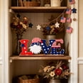 thumbnail image 5 of Nkmbld 4th of July Tabletop Ornaments Patriotic Tiered Tray Decor Farmhouse Wooden Block Signs for Tabletop Centerpieces Home Kitchen Office Desk Shelf, 5 of 8