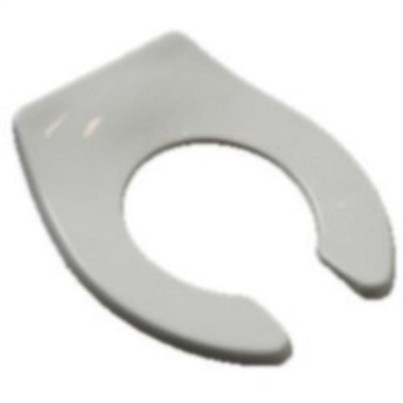 Elongated Open Front Toilet Seat in White