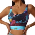 thumbnail image 2 of Lsque Lively Cute Turtle Printed Women'S Sports Bra, Compression, Moisture Wicking, High-Impact Sports Bra For Women,Supportive sports bra-Large, 2 of 9