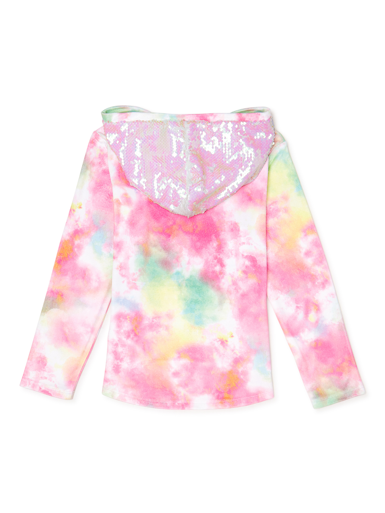 Wonder Nation Girls Tie Dye Sequin 