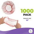 thumbnail image 3 of Red Disposable Hair Nets, Nylon Mesh with Elastic Edge, 1000 Count, 18 in, 3 of 7