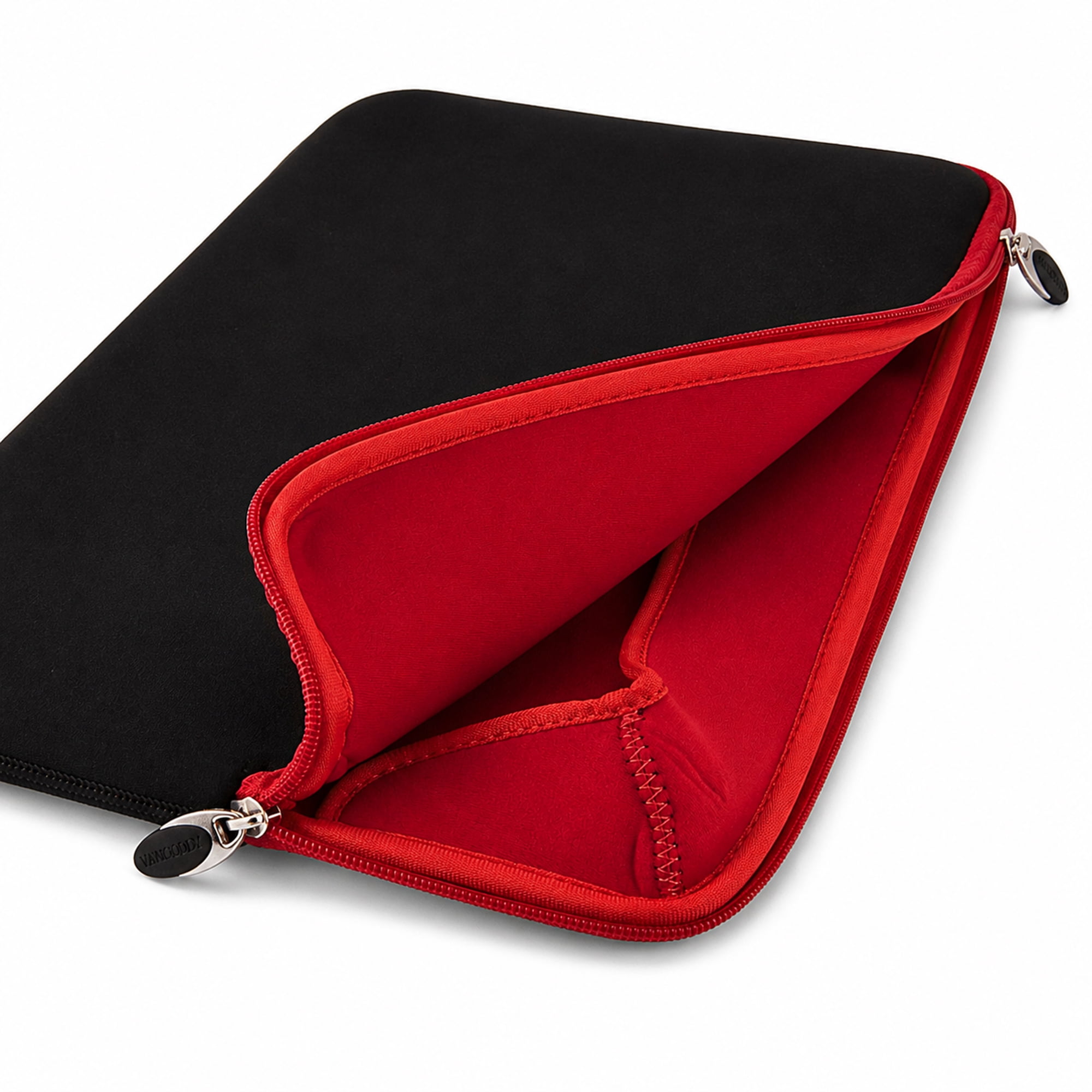 Vangoddy 15.6 Inch Laptop Sleeve Case, Water-Resistant Neoprene Notebook Bag with Zipper and Front Pocket, Fits 15.4-15.6 in Laptops