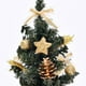 thumbnail image 2 of EeaseMX Decoración de árbol de Navidad en miniatura exquisita, modelo de árbol de Navidad, regalos, decoración realista para fiesta en casa (20cm, rojo B y dorado C), 2 uds., 2 of 7