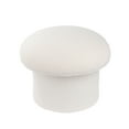 thumbnail image 6 of Mainstays Boucle Mushroom Upholstered Storage Ottoman, Cream, 6 of 13