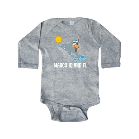 

Inktastic Marco Island Florida Vacation Gift Baby Boy or Baby Girl Long Sleeve Bodysuit