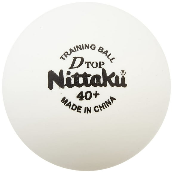 Nittaku Balles de Tennis de Table NB-1520, D-Top Entraînement Dur Pratique Balles, 10 Douzaines de 1,6 Pouces (40 mm)