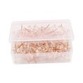 thumbnail image 4 of WASHWEPE Creative Rose Gold Transparent Push Pins Of Map Pushpins For Office For Travel Photos Maps Do Lists, 4 of 8