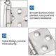 thumbnail image 4 of Door Hinges, 1 Pair Hinges for Cabinet,Cupboard,Wardrobe Doors (Silver), 4 of 5