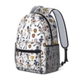 thumbnail image 2 of Baseballs and Trophies White Pattern Backpack for School, Cute School Bag with Adjustable Shoulder Straps and Padded Back, 15.3"x11"x6.7", 2 of 5