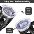 thumbnail image 4 of 40 oz Sun And Moon Tumbler With handle and straw,Stainless Steel Cup Extra Large Vacuum Double Wall Insulated Tumblers Travel Mug,Hot and cold beverages Car Cup, 4 of 6