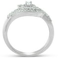 thumbnail image 3 of Lina Jewel 14K White Gold Plated Diamond Ring - Round Cut 1.7 Ct Lab Created Engagement Ring - Silver Anniversary Gift for Women's - Forever Birthday Ring, 3 of 3