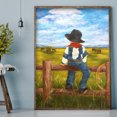 thumbnail image 3 of Diamante pintura DIY vaquero chico completo redondo taladro Rhinestone Kit Hugtrwg Para estrenar, 3 of 9