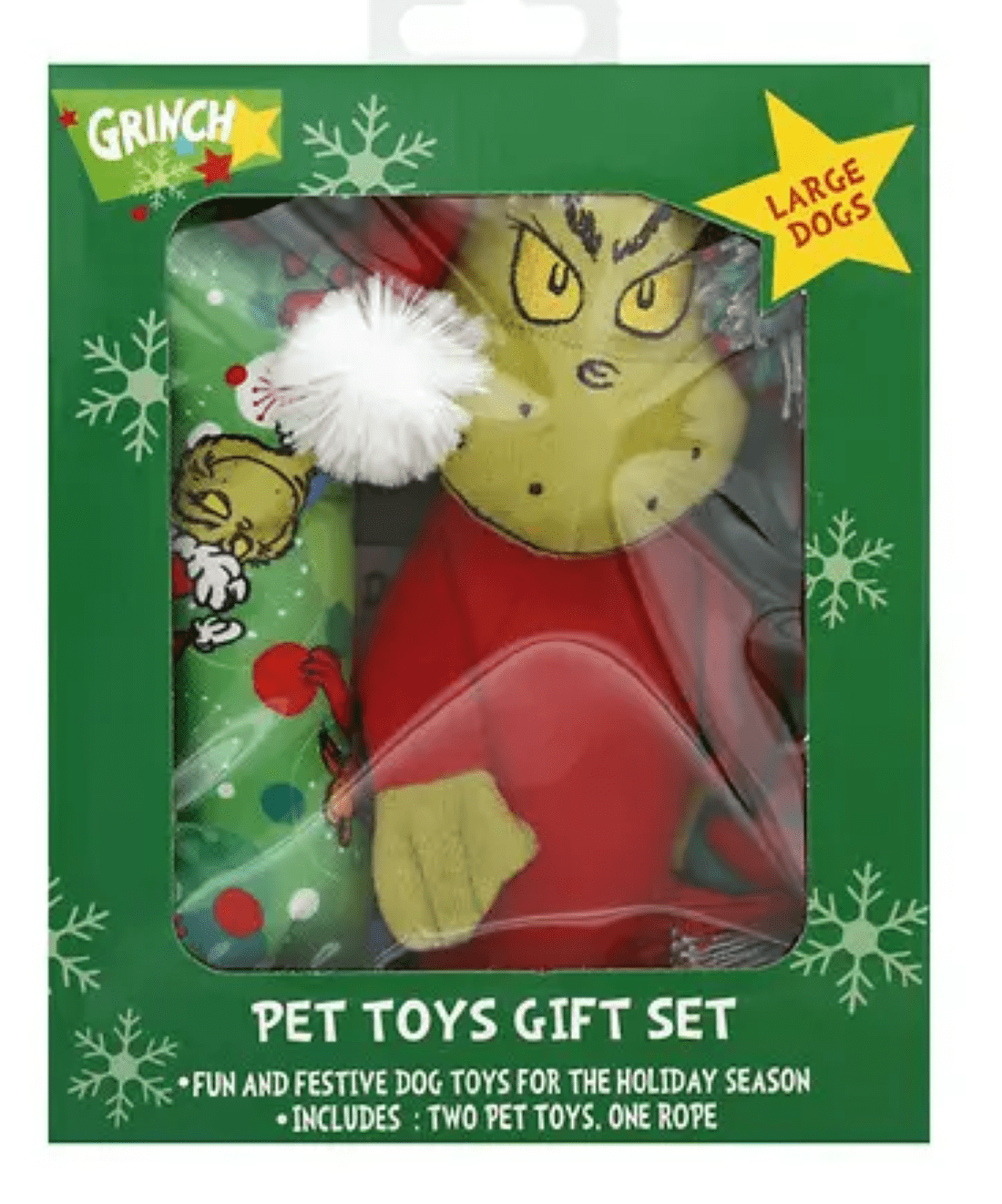 Dr. Seuss Christmas Grinch Small Dog Pet Toys Gift Set