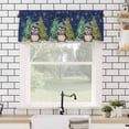 thumbnail image 4 of Merry Christmas Valances for Windows Cute Xmas Tree Winter Snowflake Rod Pocket Curtain Valance Window Treatment Short Curtains for Kitchen Living Room, 60"x18", 4 of 5