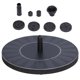 thumbnail image 2 of Solar Panel Fountain Monocrystalline Silicon Outdoor Landscape Floating Water Pump 5V 2.5W, 2 of 4