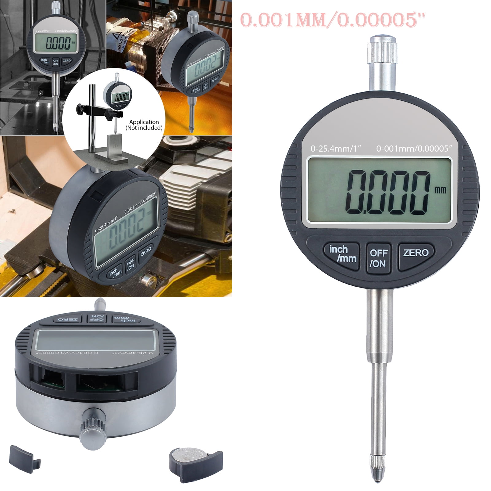 ESYNIC DTI Digital Dial Indicator 0.001/0.00005'' Digital Probe ...