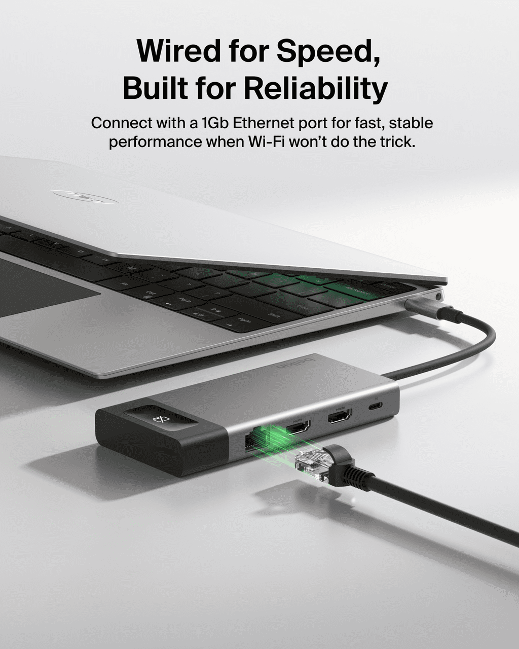 Belkin USB-C Hub, 8-in-1 Multi-Port Docking Station 100W - Dual Display Support for Mac, Windows and Chromebook - 10Gbps data transfer speeds, Ethernet, resolutions up to 4K@60Hz