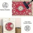 thumbnail image 6 of 1PC Floral Patterned Area Carpet Local Carpet, Lightweight Washable Easy-to-Manage Carpet Mat Festival Gift, Suitable for Living Room, Bedroom, Dining Room, Office, Balcony, Room Accessones, 6 of 8