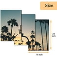 thumbnail image 4 of FCCUYE 3 Pieces Modern Sports Artwork Canvas Prints Basketball Stands and Palm Trees Under The Sunset Pictures Paintings on Canvas Wall Art for Home Wall Decor Stretch d Ready to Hang- 12"x16"x3, 4 of 7