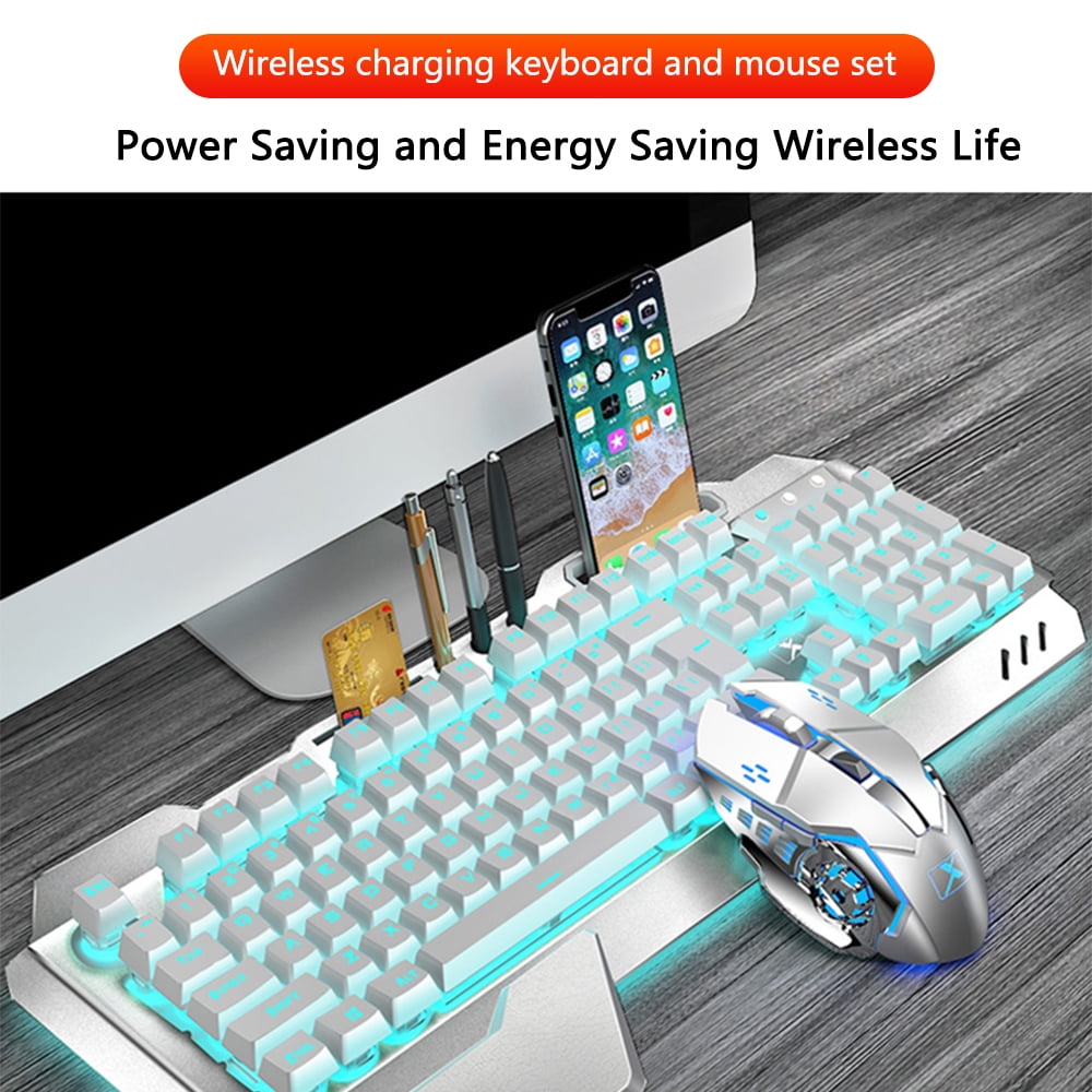 K680 Wireless Charging Keyboard and Mouse 2.4GHz Wireless Waterproof