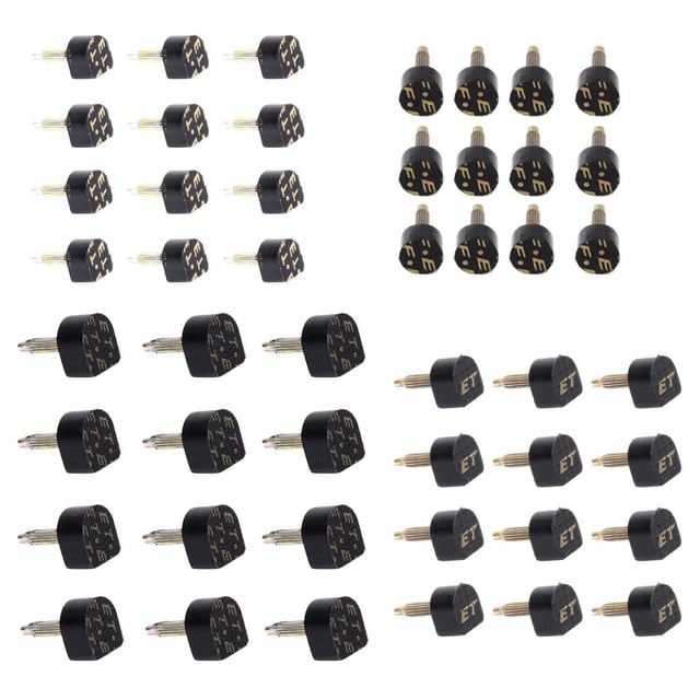 24 pares negro pu tapones de reemplazo de placas de alto talón consejos de reparación tapones tapas Sunnimix Placas de tacón alto para mujeres